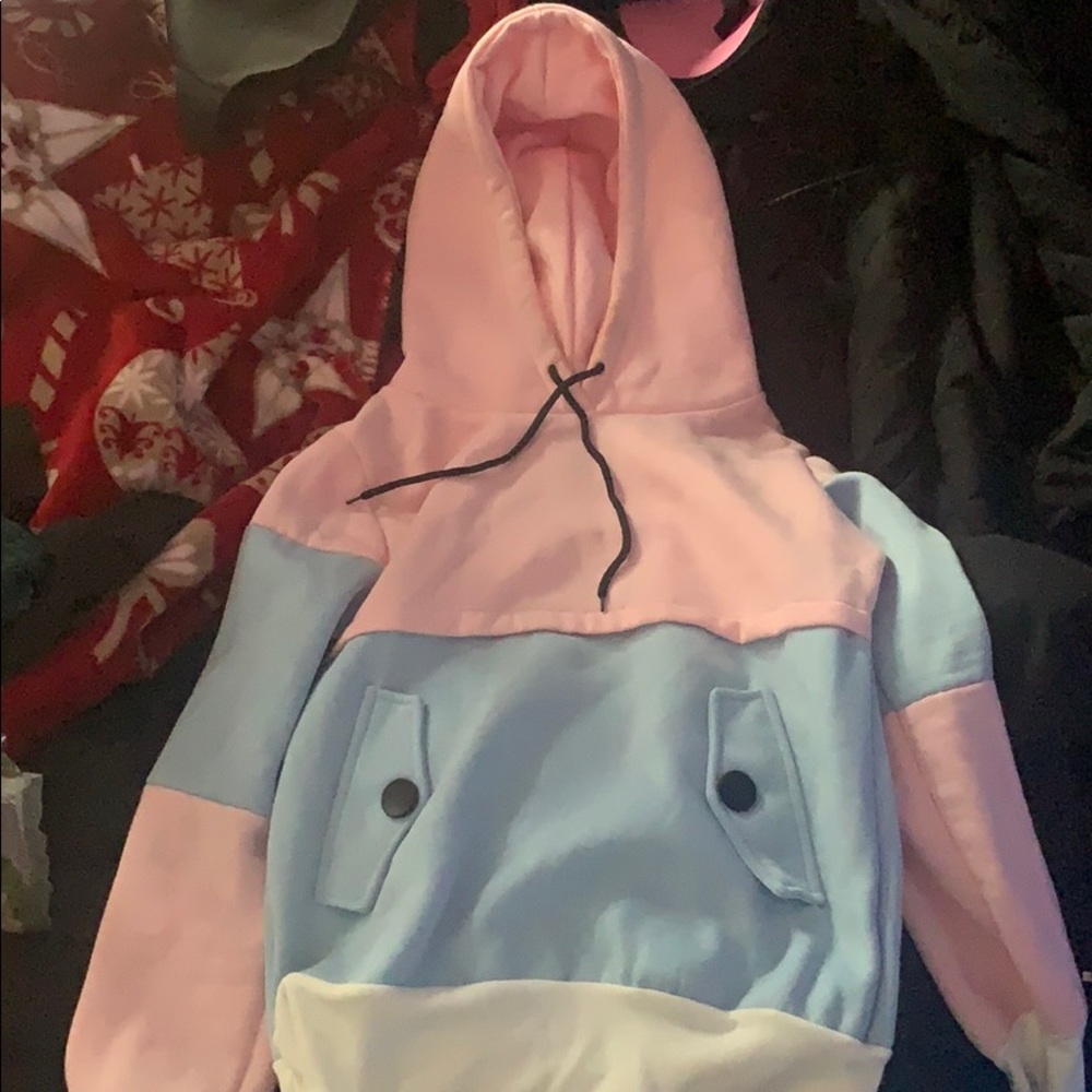 Multicolored trendy hoodie